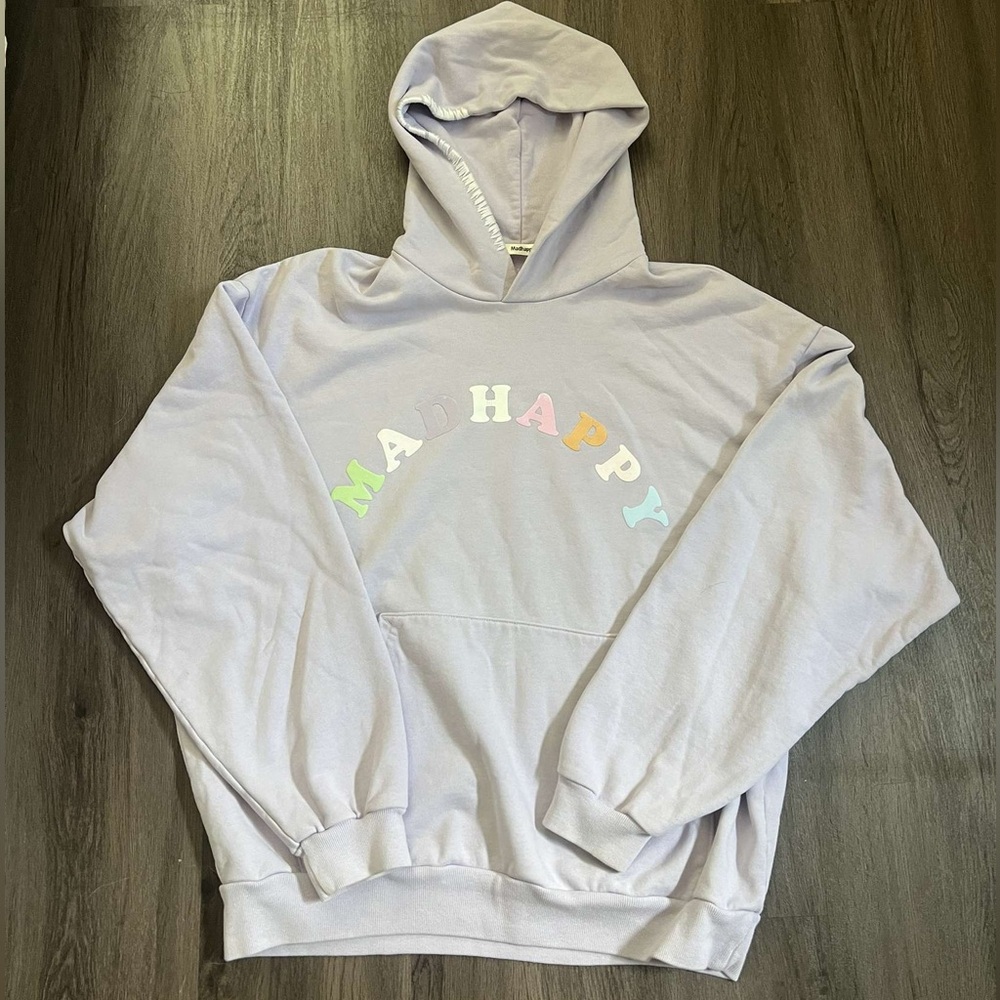 MAD HAPPY | Light Purple Hoodie